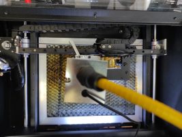An Endurance 4 watt infrared diode-pumped solid-state (DPSS) laser metal marking head