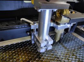 An Endurance 4 watt infrared diode-pumped solid-state (DPSS) laser metal marking head