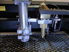 An Endurance 4 watt infrared diode-pumped solid-state (DPSS) laser metal marking head