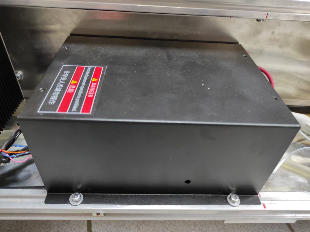 An Endurance 80 watt Custom Co2 Laser Machine with 6x5' (2x1.7 m) working size area