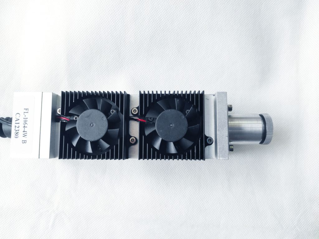 An Endurance 4 watt infrared diode-pumped solid-state (DPSS) laser metal marking head
