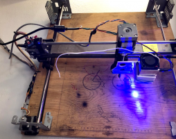 The 2-2.1 watt (2000-2100 mw) solid-state (diode) laser module for your 3D printer or CNC mill. Affordable unit for laser engraving and laser cutting.